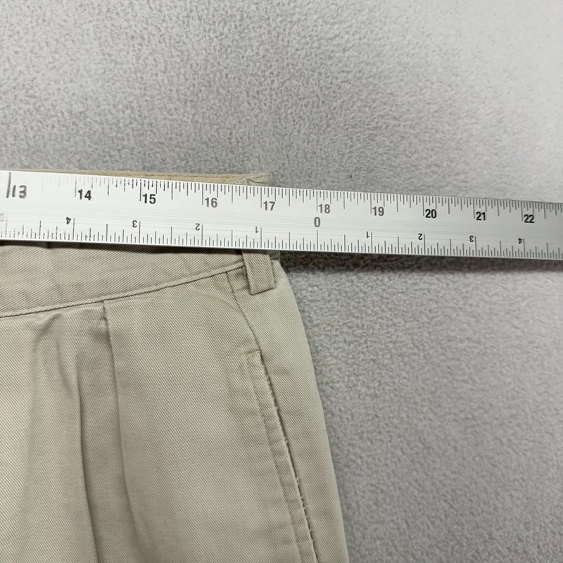 Vintage Ralph Lauren Chino Pants 36x32 Fit 34x30 Cream Trousers Baggy USA 90s gallery