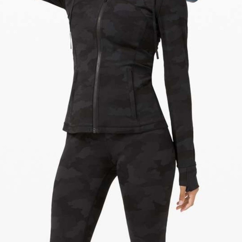 Set 2 Lululemon Hooded Define Jacket Nulu Heritage 365 Camo Coal Black Grey 14