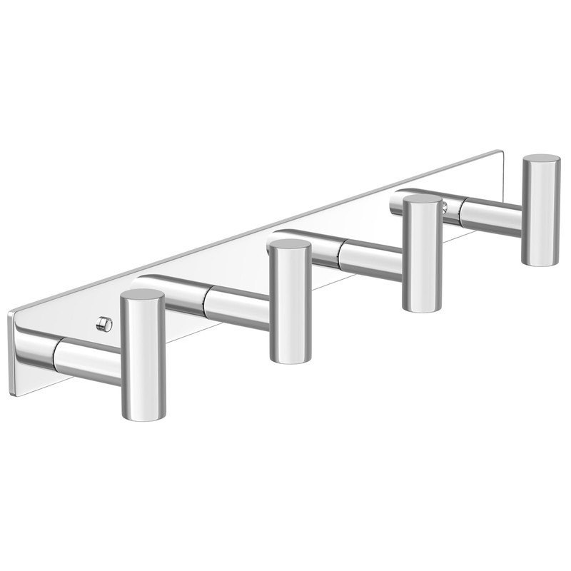 VINHOLD Wall Mounted Coat Rack with 4 Hooks - Heavy Duty Stainless Steel Hanger gallery