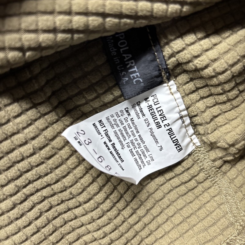 Massif PCU Level 2 Base Layer SET 1/4 Zip Waffle Pattern Coyote Men’s MEDIUM NEW gallery