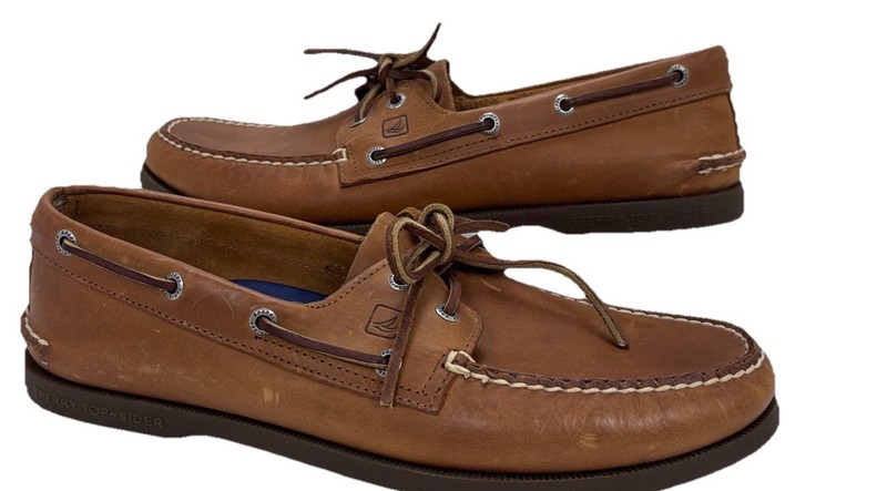 Sperry Men’s Authentic Original 2 Eye Boat Loafers Sahara 11,5M EUC