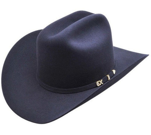 SERRATELLI 6X AMAPOLA BLACK 4″ BRIM WESTERN COWBOY HAT ALL SIZES