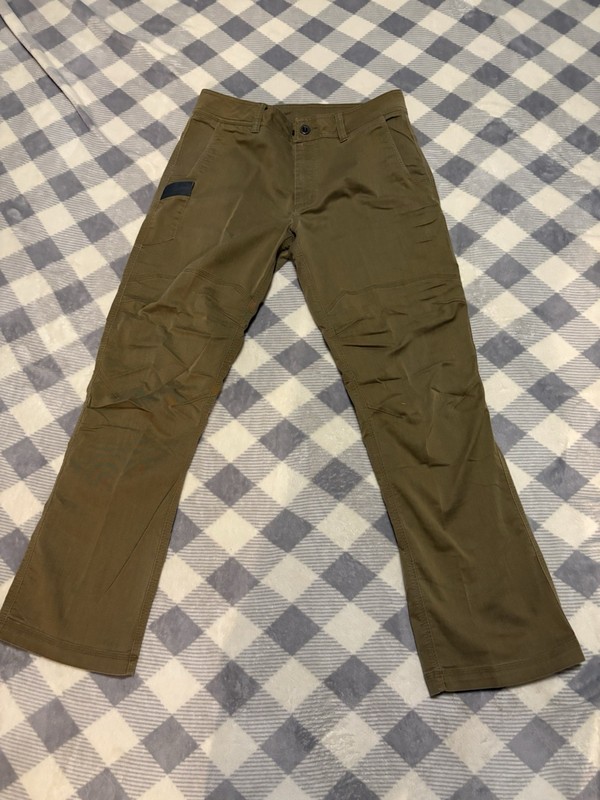 SITKA Gear Men’s Green Cotton Canvas Straight Leg Casual Pants Pockets 33W