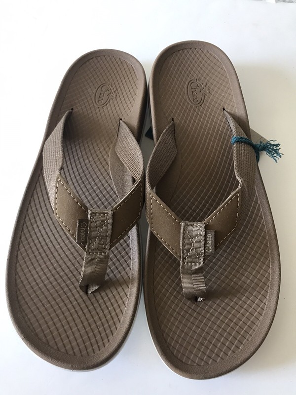 WOMEN’S CHACO OTTER BROWN LOWDOWN FLIP FLOP BEACH/POOL SANDALS SIZE 9NWT