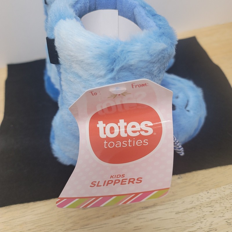 BLUE DRAGON SLIPPERS Little Kids Size 7-8 TOTES Toasties Washable w/Rubber Sole gallery