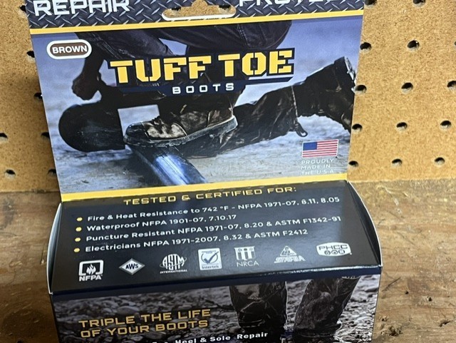 TUFF TOE Original Formula Work Boot Toe Guard Protection & Leather Repair Kit gallery