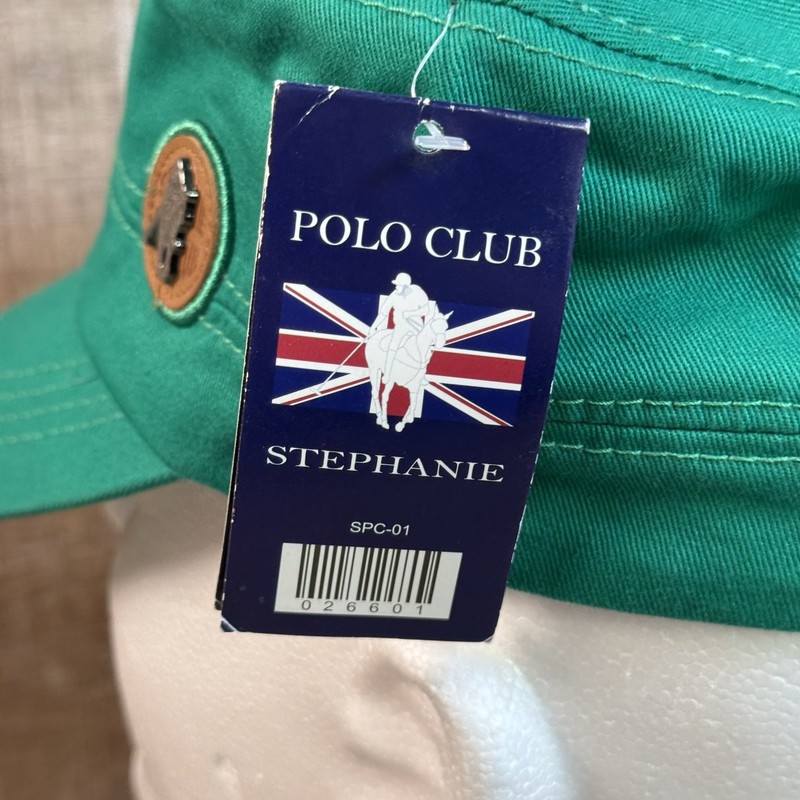 Stephanie Polo Club Green Army Style Ball Cap Hat Adult OSFA NWT gallery