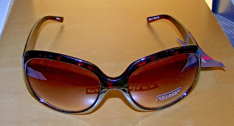 Claiborne – VILLAGER Sunglasses – #83035 TORTOISE W/ BROWN LENSES 100% UV PROT!