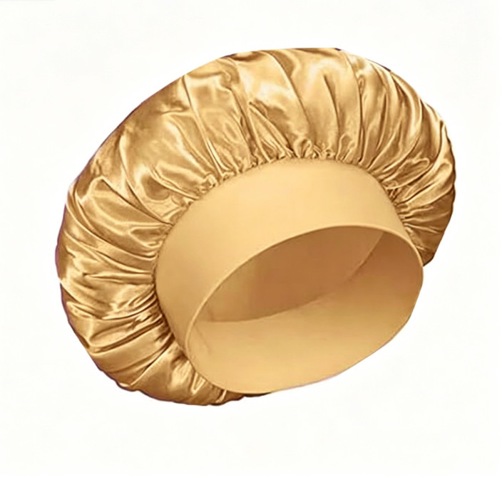 Women’s wide edged silk postpartum sleeping hat, hair care hat in stock