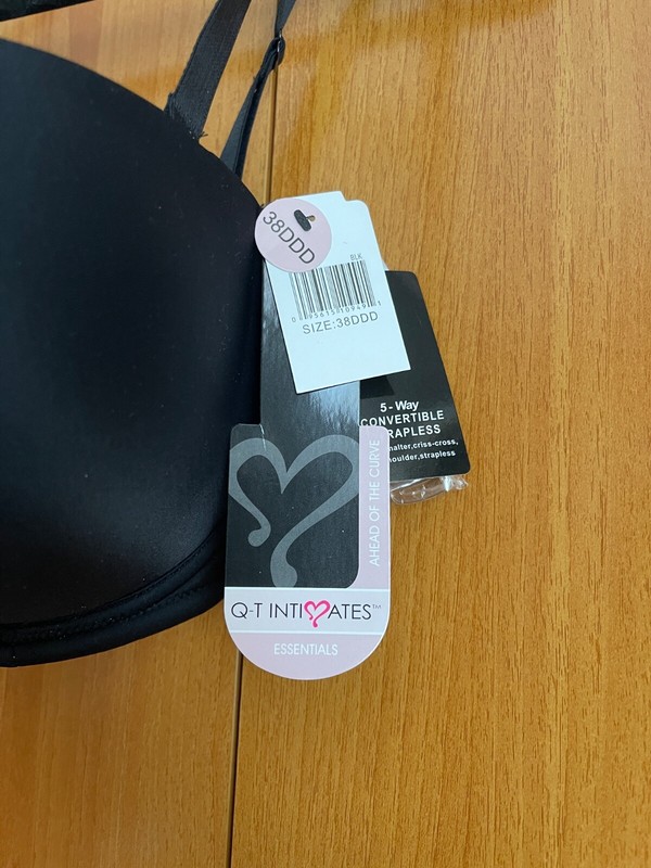Bra , 38DDD, black, new with tag