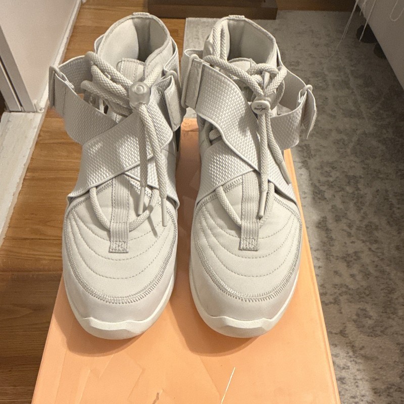 Nike Air Fear of God Raid High Top Ankle Strap Light Bone/Black AT8087-001 gallery