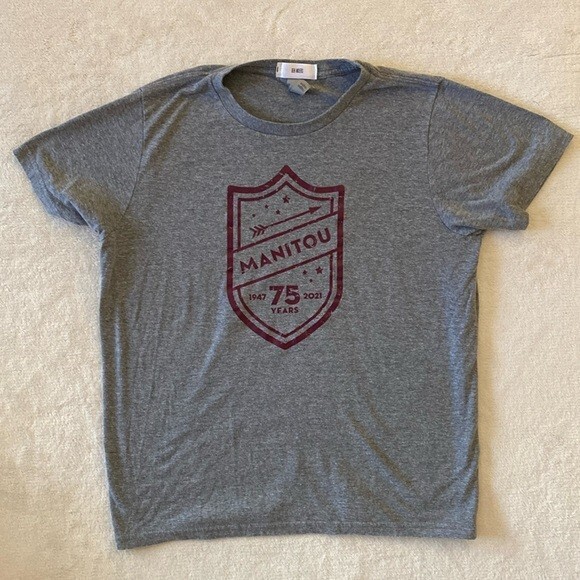 Ben Moers Teens Unisex Graphic Tee Short Sleeve Size XL 14 / 16 Grey