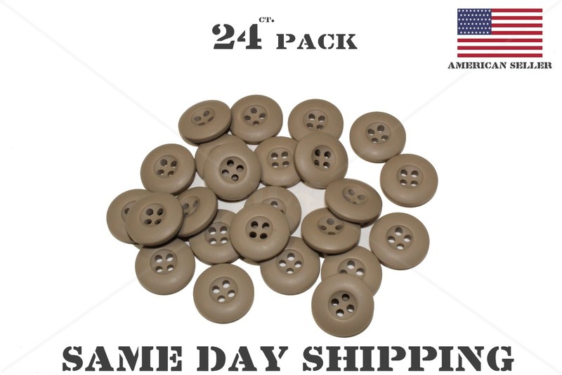 MILITARY BDU BUTTONS: CHOICE OF DIFFERENT COLORS OD GREEN BLACK KHAKI gallery