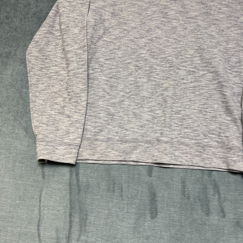 Johnnie-O Santa Monica Sully Sweatshirt Men Medium Heather Blue Knit Cotton Logo gallery