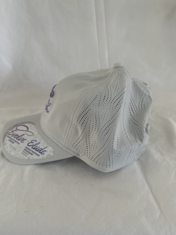 Infinity Her 6-Panel Perforated Performance Hat Cap Adjustable Closure Gray gallery