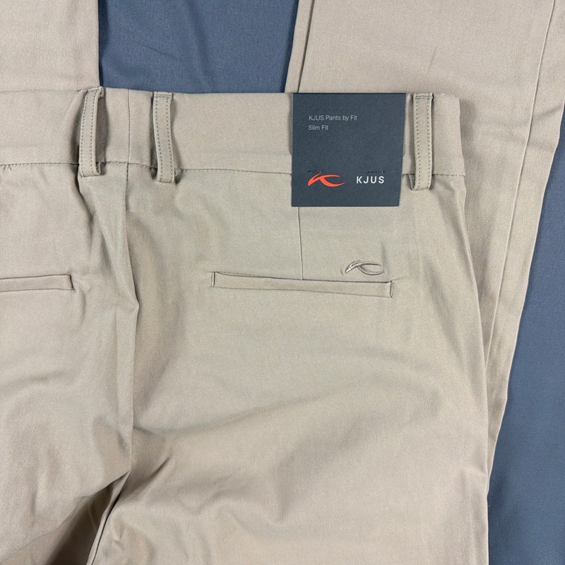 KJUS Womens Golf Pants Ikala Treggings Large Oxford Tan Viscose Polyamide $180 gallery