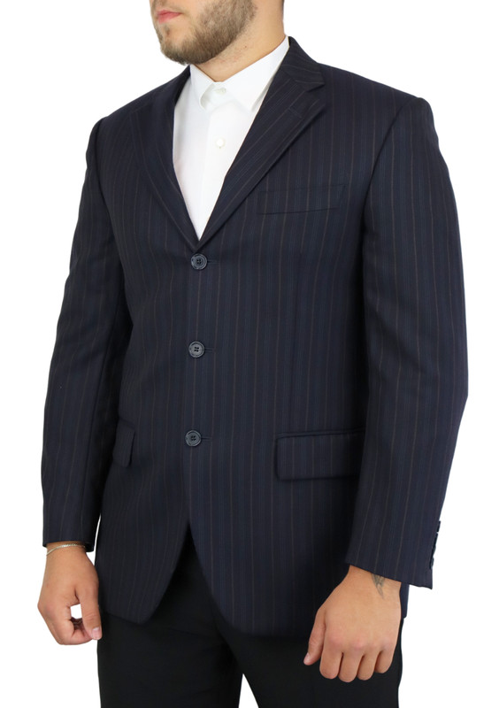 Ermenegildo Zegna Blazer Mens (EU) 48 Single Breasted Pinstripe 3 Button