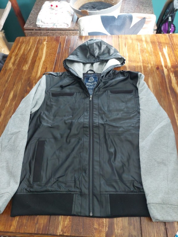 American Rag Non Leather Hoodie Jacket Size XL New With Tags