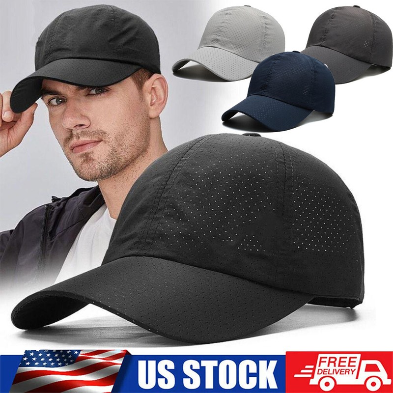 Oversize Baseball Caps Quick Dry Mesh Sports Hat Lightweight Running Sun Hat USA gallery