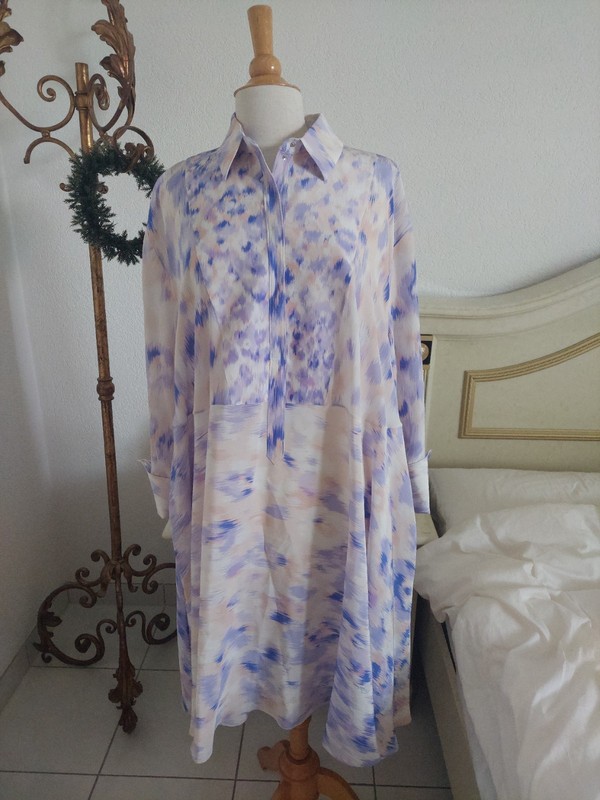 3 Dresses by Roberto Cavalli Kaftan Dress Silk Chiffon Zebra Multicolor. gallery