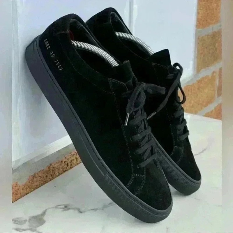 Woman by Common Projects Original Achilles Low Black Sneaker Shoe Size 39/9