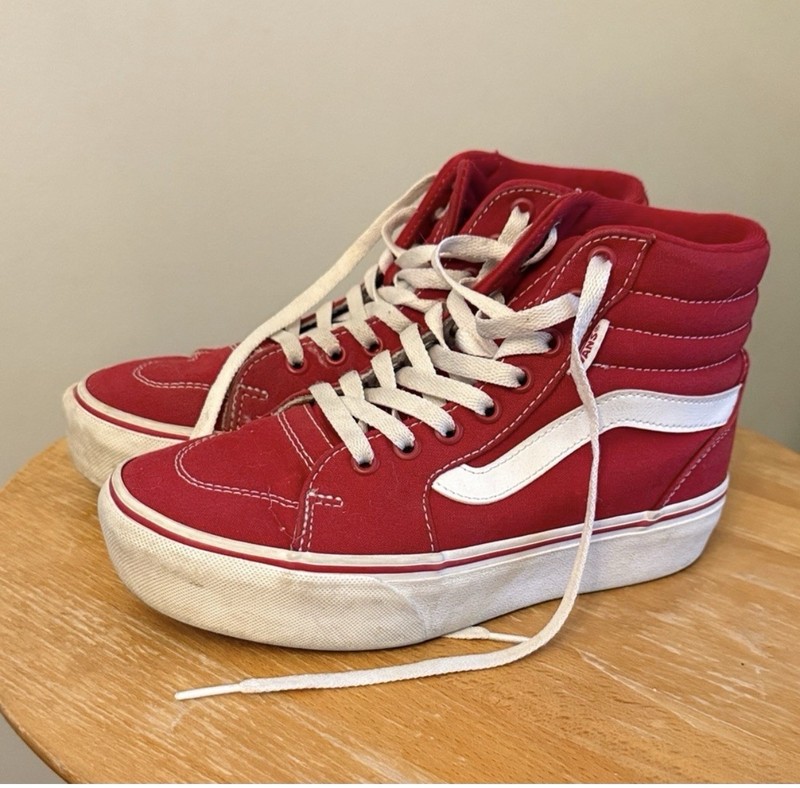 Red High top Vans