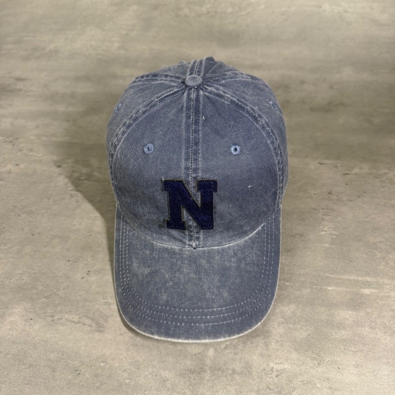 Ahead Headgear Baseball Cap Mens Navy Embroidered Letter N Dad Hat Adjustable
