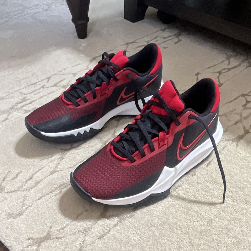 Nike Precision 6 Low Top Men’s Mesh Lace Up Sneakers Red/Black/White