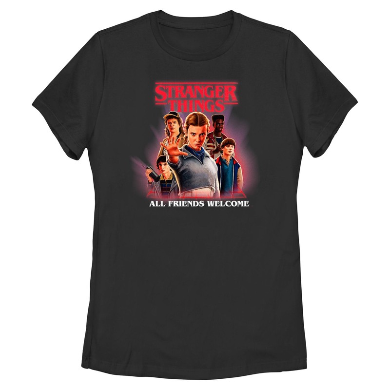 Women’s Stranger Things All Friends Welcome Classic Logo T-Shirt