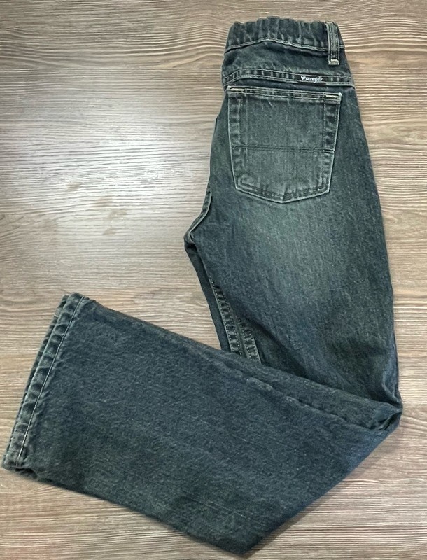 Boys Wrangler Adjustable Jeans – 6BRBWFD – Size 12 Reg Bootcut, 27” Inseam