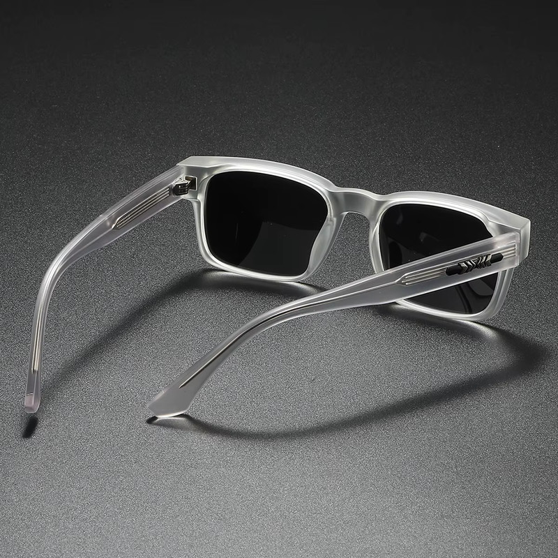 Quality Square Polarized Sunglasses Men Metal Core UV400 Unisex Sun Glasses Trav gallery