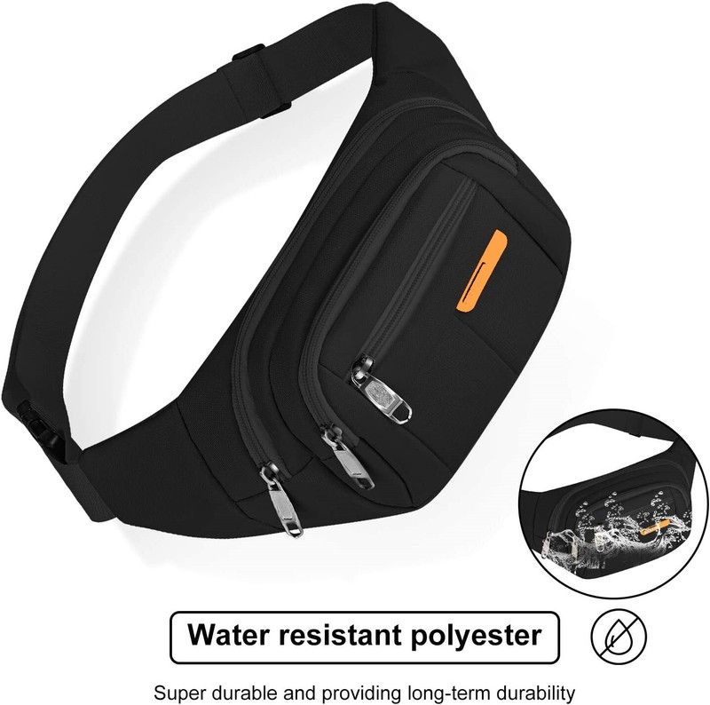 Waist Bag Fanny Pack for Men Women Hip Belt Bum Pouch Sport Travel Purse Unisex gallery