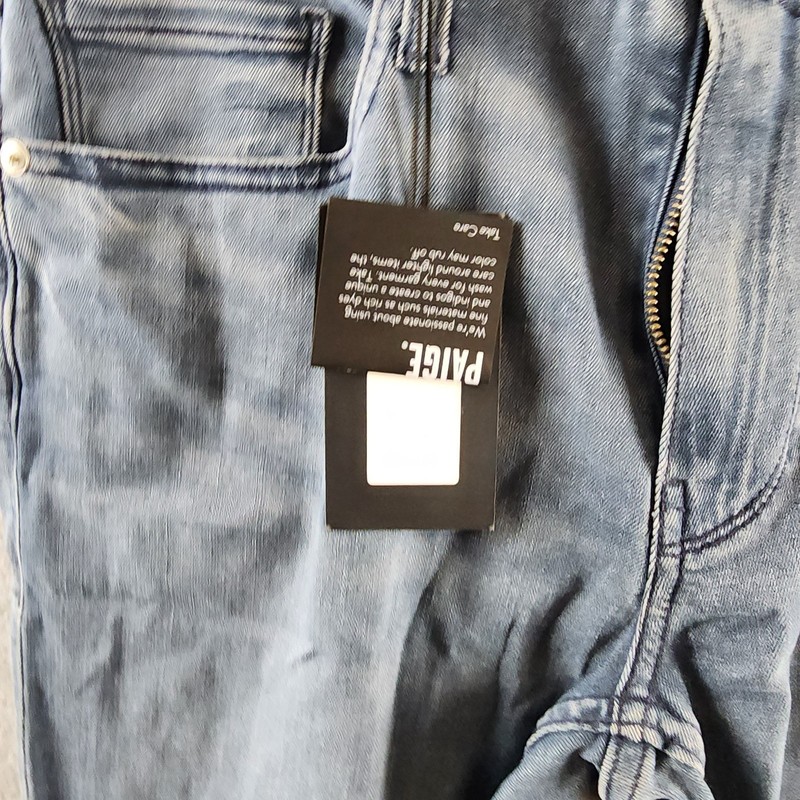 PAIGE Lennox Slim Fit Jeans Men's 33 Timlin Denim Zip Fly With Button Closure gallery