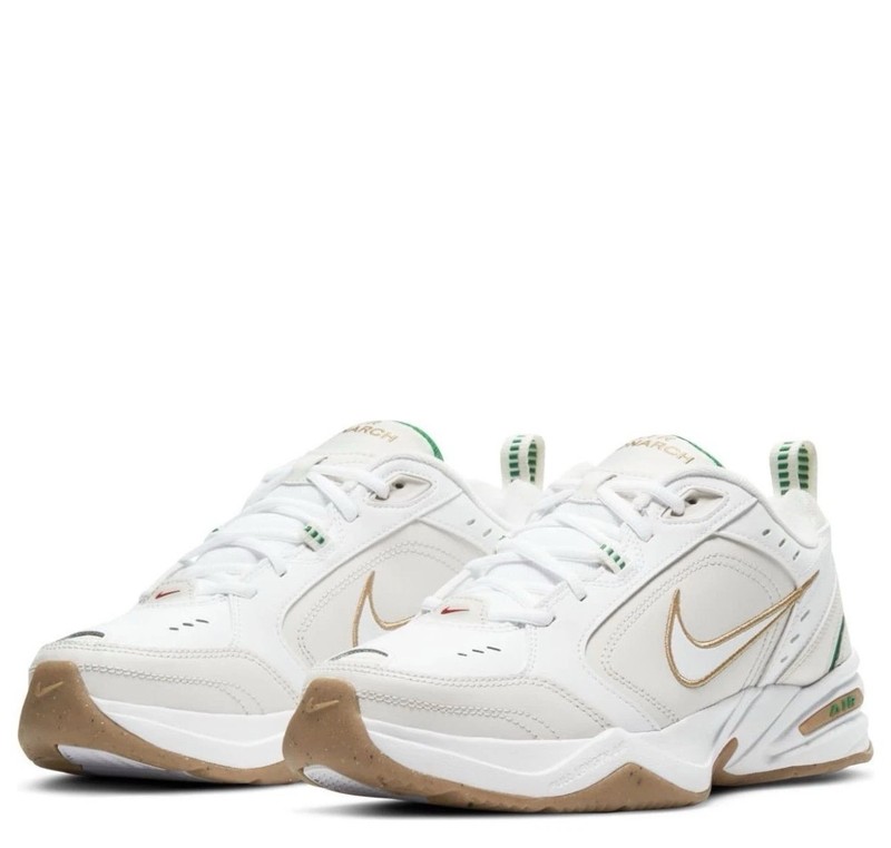 Nike Air Monarch IV White Metallic Gold Phantom Green Lucky 415445-103 Size 13