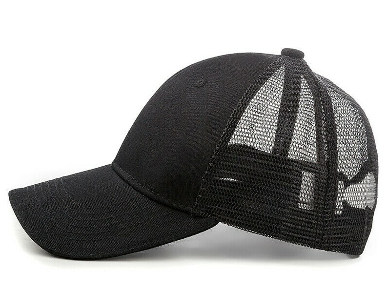 Trucker Hat Mesh Back Snapback Plain Solid Baseball Cap Visor Blank Hats Caps gallery