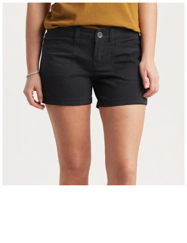 Union Bay 5” Short Darcy Black Cargo Shorts Size 13 34W NWT Sealed in Bag