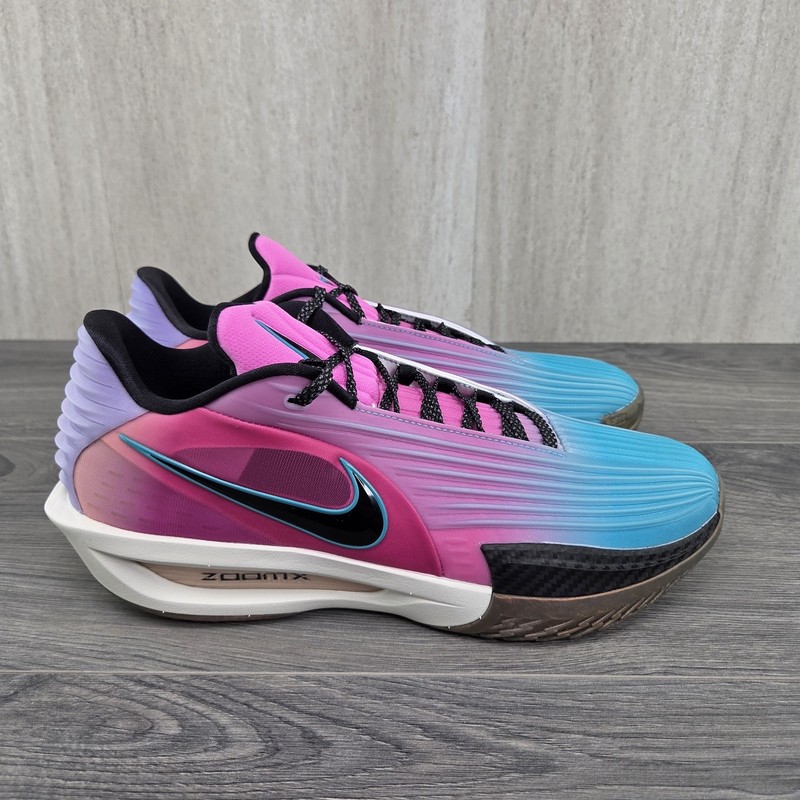 Nike Air Zoom GT Cut 3 Turbo South Beach Size 8.5 Mens Blue Basketball Shoes gallery