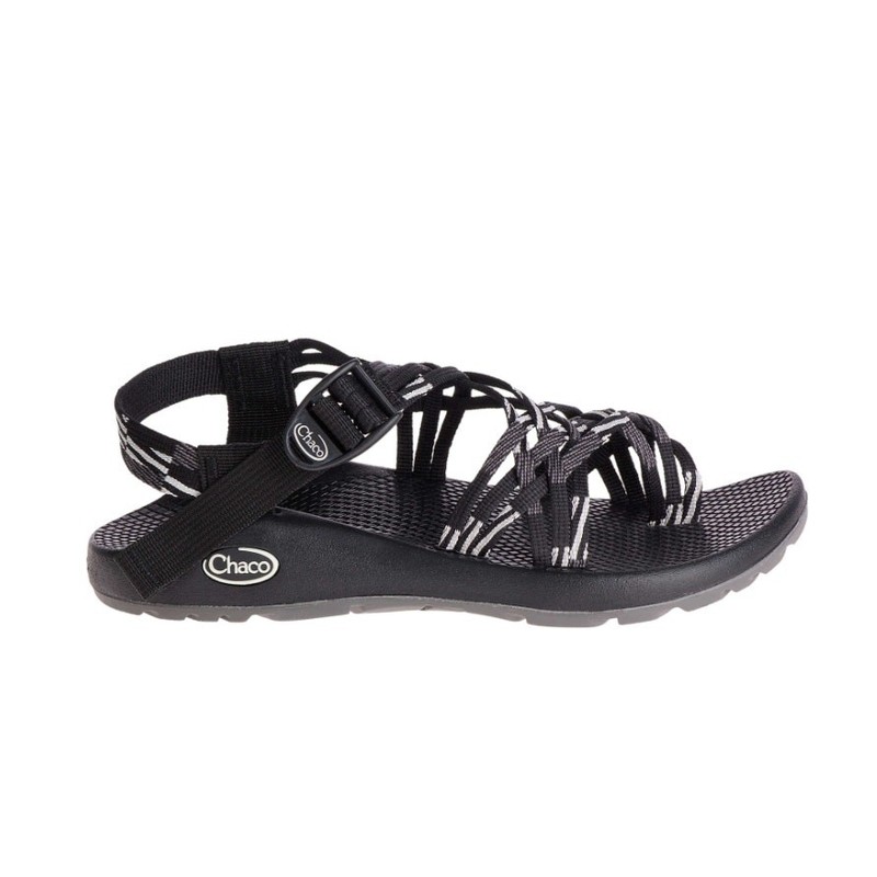 Chaco ZX/3 Classic Sandals WMNS 8 Scatter Black & White J106592 Adjustable Strap gallery