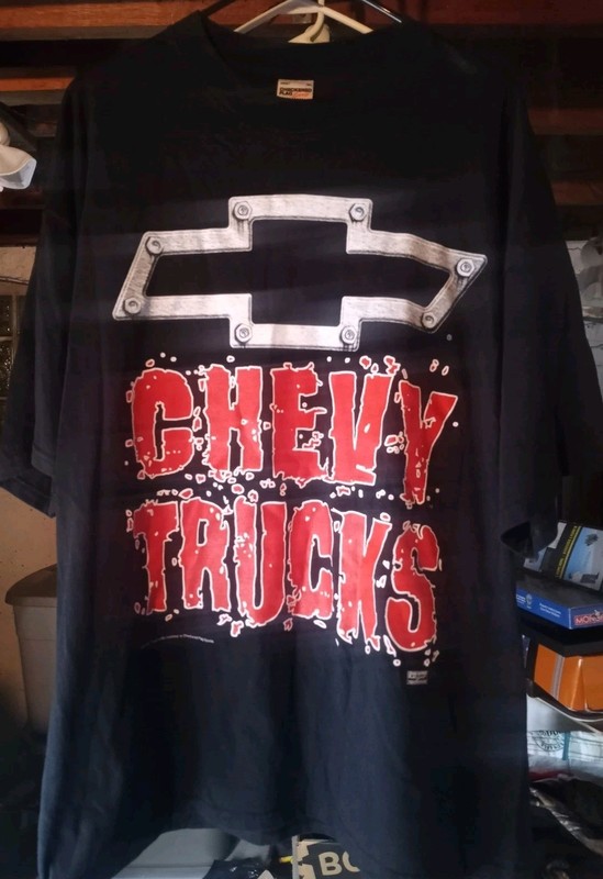 Checkered Flag Sports Chevy Trucks Logo Short Sleeve Shirt Men’s Size 2XL