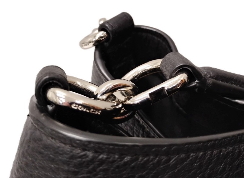Coach Large Black Leather Bag gallery