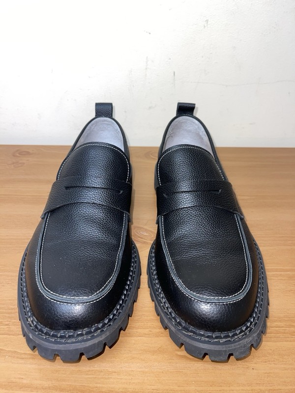 Above The Ground Black Sleeper Penny Loafers Men’s Sz 13 Light Worn gallery