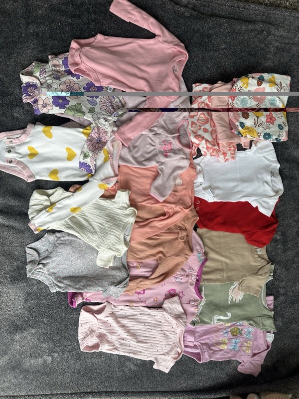 15 Newborn Baby Girl Mixed Clothing w/ 3 swaddles