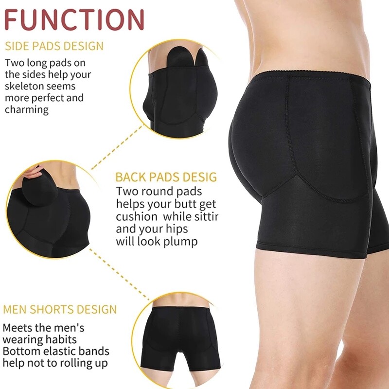 Men Butt Lifter Shorts Padded Briefs Boxers Underwear Hip Enhancer Body Shaper gallery