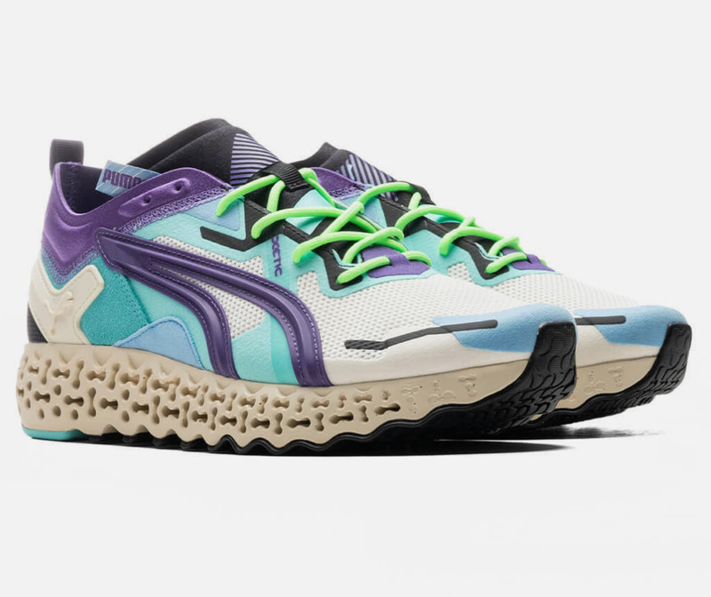 Puma Men’s Calibrate Restored Metric Sneakers IvoryGlow Prism Violet 380700-03 g