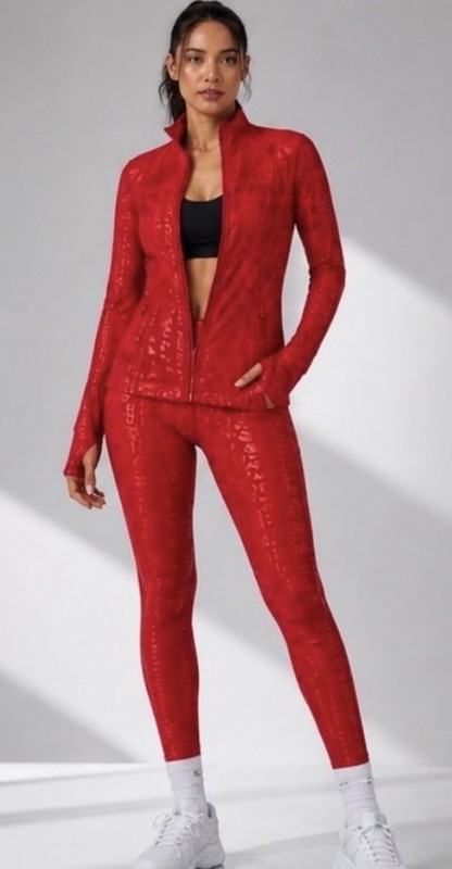 Lululemon Define Jacket Manifesto 20YR Foil Red Sz 4 Capsule Discontinued