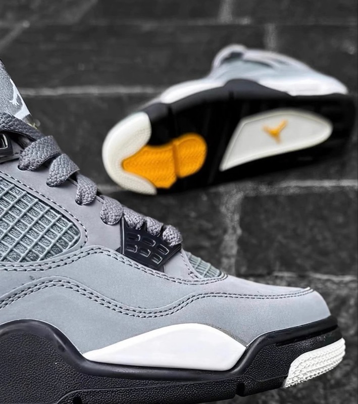 Nike Air Jordan 4 "Cool Grey" Men's Retro Mid Top Basketball Shoes gallery
