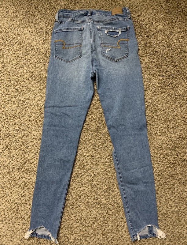 American Eagle Super High Rise Jegging Next Level Stretch Jeans Size 10 L gallery