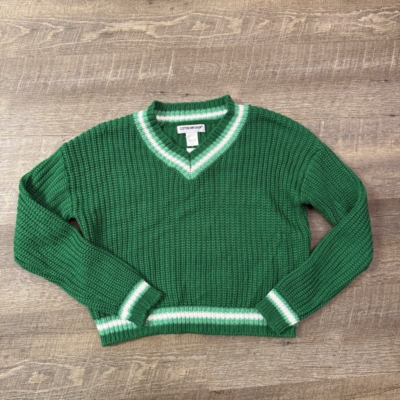 Cotton Emporium V-Neck Sweater Size Medium NWT