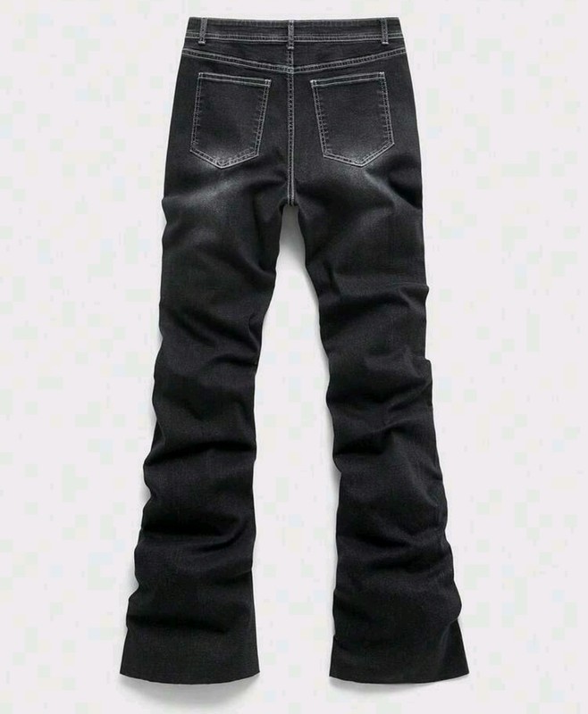 New Men Luxury Jeans Diamond Stars Rhinestones Black Denim Trousers High Quality gallery