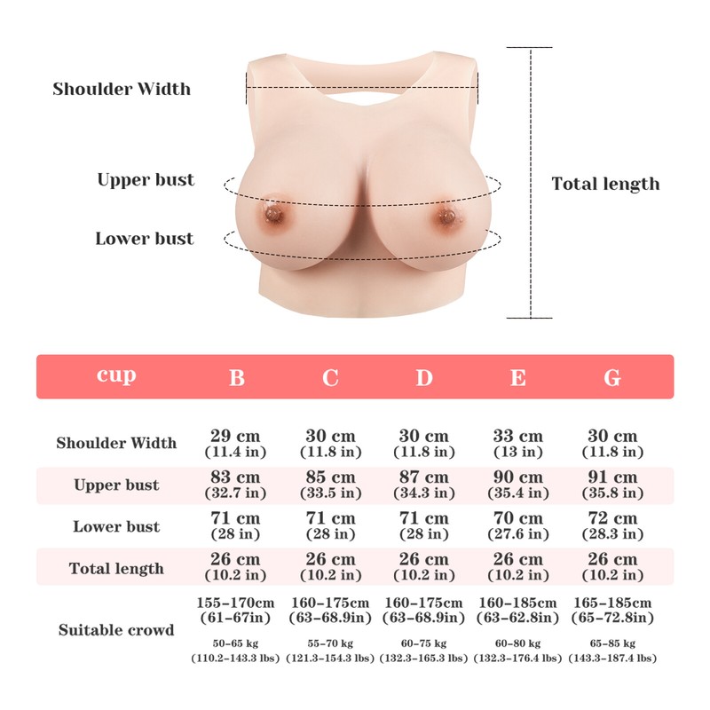 Silicone Breast Forms Back Hollow Realistic Fake Boobs Crossdresser Drag Queen gallery
